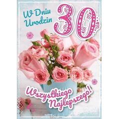 Karnet Urodziny 30