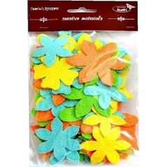 Kwiatki brokatowe 60szt