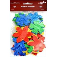 Kwiatki brokatowe 60szt