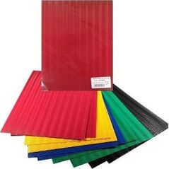 Tektura falista 3D kolorowa 25x35cm 10 arkuszy