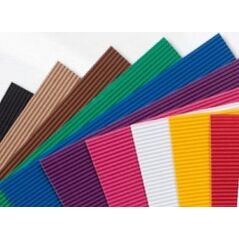 Tektura falista kolorowa 25x35cm 10 arkuszy
