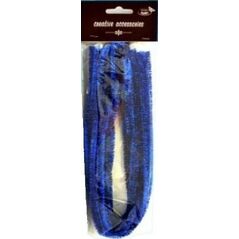 Druty chenille niebieskie 9mmx50cm 10szt