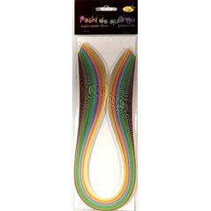 Paski do quillingu 3mmx50cm pastelowe 100szt
