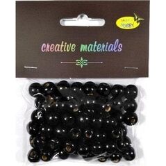 Koraliki drewniane czarne 10mm 25g