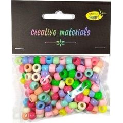 Koraliki pastelowe 6mm 35g ok.150szt