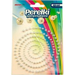 Perełki samoprzylepne białe 150szt