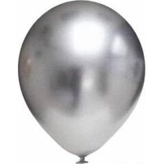 Balony chromowane srebrne 30,5cm 10szt