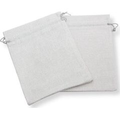 Woreczki jutowe szare 20x15cm 2szt