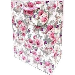 Torebka ozdobna matowa 18x23x10cm róże GB23128