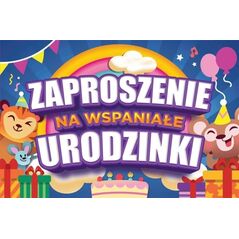 Zaproszenie Urodziny (10szt)
