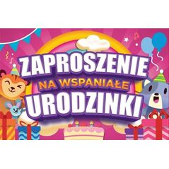 Zaproszenie Urodziny (10szt)