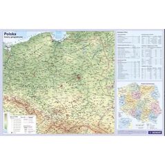 Podkładka na biurko mapa Polski fizyczna