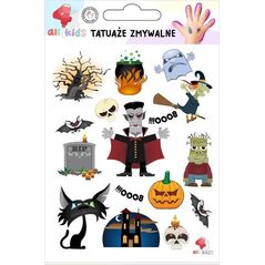 Tatuaże zmywalne dla dzieci Halloween 1