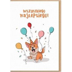 Karnet Urodziny - Wszystkiego nalepsiego