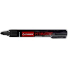 Marker permanenty okrągły czarny (12szt)PENMATE