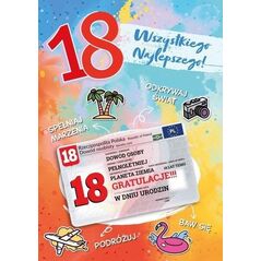 Karnet Urodziny 18