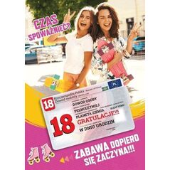 Karnet Urodziny 18