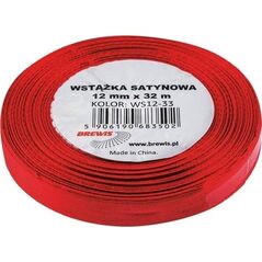 Wstążka satynowa bordowa 12mmx32m