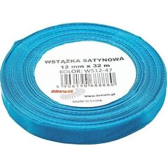 Wstążka satynowa turkus 12mmx32m