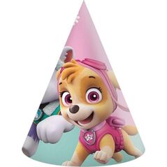 Czapeczki papierowe Paw Patrol Skye & Everest 6szt