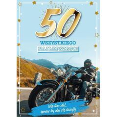 Karnet Urodziny 50