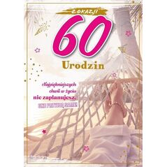 Karnet Urodziny 60