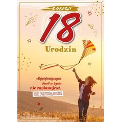 Karnet Urodziny 18