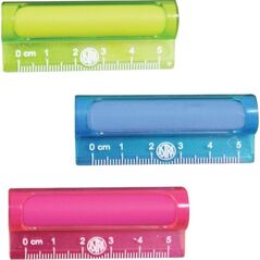 Gumka i linijka 5cm 2w1 (18szt) ASTRA