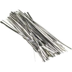 Druciki w plastiku srebrne 18cm 50szt