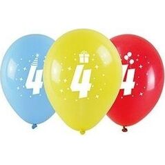 Balony z nadrukiem 4 28cm 3szt