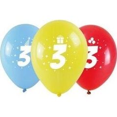 Balony z nadrukiem 3 28cm 3szt