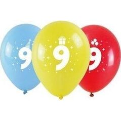 Balony z nadrukiem 9 28cm 3szt