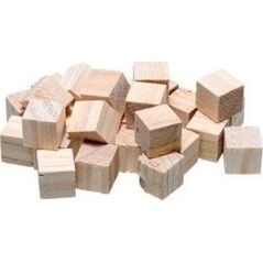 Kostki drewniane naturalne 1,5cm 21szt