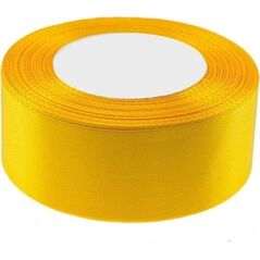 Wstążka satynowa żółta 50mmx32m