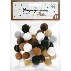 Pompony do dekoracji 35 sztuk Pets