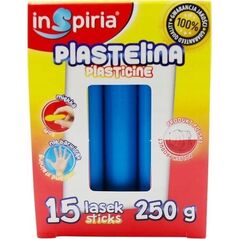Plastelina niebieska 15 lasek 250g