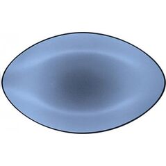 EQUINOXE Talerz owalny 35x22,3 cm, niebieski