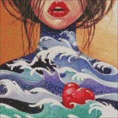 Norimpex Diamentowa mozaika - Serce oceanu 40x40cm