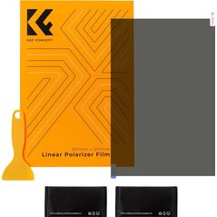 Zestaw 1x Folia Polaryzacyjna Pl 300x200mm 30x20cm K&f Concept + Akcesoria / Kf31.074