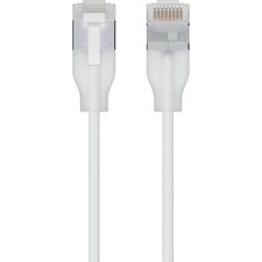 Ubiquiti UACC-Cable-Patch-EL-C6A-0.15M-W kabel sieciowy Półprzezroczysty, Biały 0,15 m Cat6a