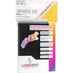 Gamegenic Gamegenic: Japanese Size Prime Sleeves (62x89 mm) 60 sztuk, Black