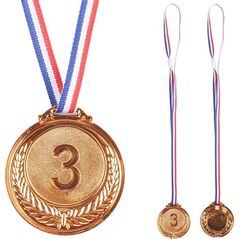 Brązowy Medal Pierwsze Miejsce Nagroda Trofeum Cynkowy 6,5cm