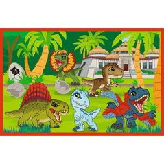 PUZZLE 2x24 Małe dinozaury / JurassicWorld 34437