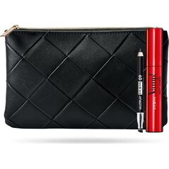 Pupa Set Pupa: Multiplay, Double-Ended, Eyeshadow & Kajal Eyeliner 2-In-1, 09, Deep Black, 1.2 g + Vamp! Sexy Lashes, Paraben-Free, Mascara, 001, Black, 12 ml For Women