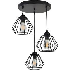 Lampa wisząca Orno WAYA lampa wisząca, moc max. 3x60W, E27, czarna