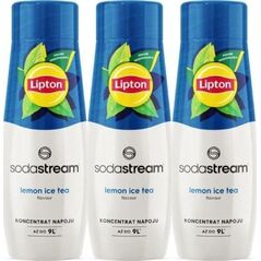 Sodastream 3 x Syrop Lipton Ice Tea cytrynowa 440 ml