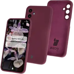 Bizon Soft Case Samsung Galaxy M35 5G dark purple