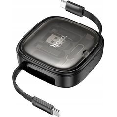 HOCO kabel All-in-one zwijany w zestawie z wymiennymi końcówkami PD 3A 60W U140 0,95 m czarny