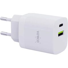 Zasilacz do laptopa Verico Verico Ladegerät MOJO GaN  30W PD, 2-Port (USB-A & USB-C) WH retail