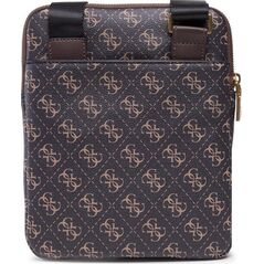 Guess, Vezzola, Textile Crossbody Bag, Dark Brown, 19 x 24 x 2cm, For Men For Men
